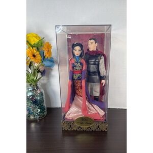 DISNEY Store Fairytale Designer Collection Mulan And Li Shang Dolls LE 0010/6000